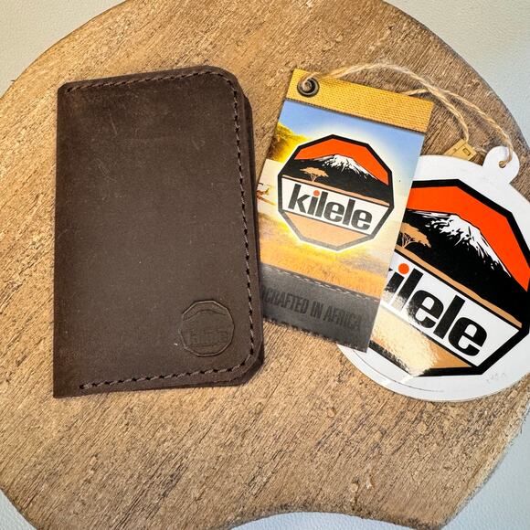 Genuine Leather Wallet Made in Africa Leather Card Holder Minimalist Wallet NEW - Picture 2 of 7